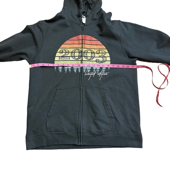 Port‎ and Company Black Full Zipp Up Hoodie 2003 Limited Edition Size: L - Picture 7 of 10